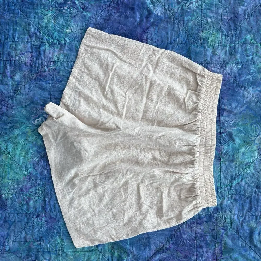 Salant Size Small Tan Chino Women’s Shorts Linen-inspired Summer Lightweight